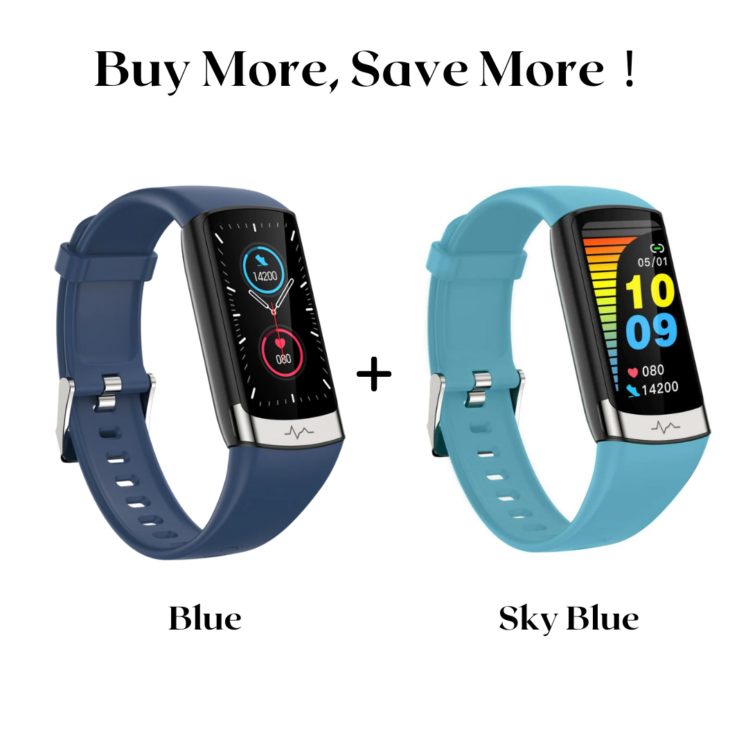 MorePro® V19Pro Health & Fitness Smartwatch With ECG, HR, Blood Pressure Monitoring-2025 Upgrade