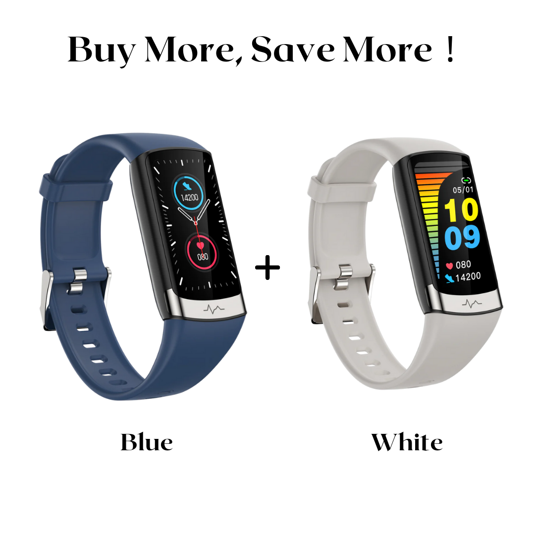 MorePro® V19Pro Health & Fitness Smartwatch With ECG, HR, Blood Pressure Monitoring-2025 Upgrade