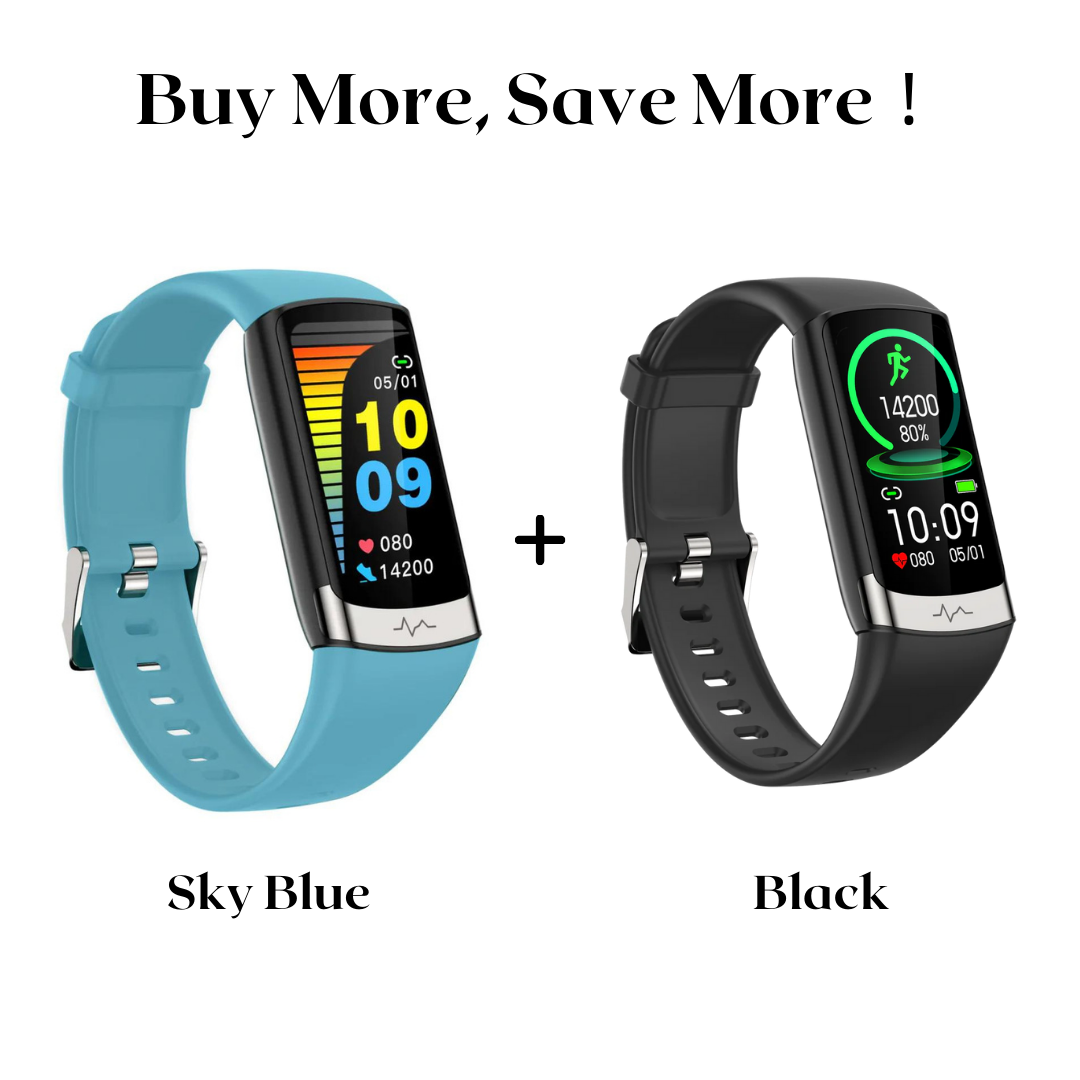 MorePro® V19Pro Health & Fitness Smartwatch With ECG, HR, Blood Pressure Monitoring-2025 Upgrade