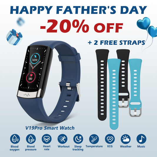 💞Summer Care Gift-MorePro® V19Pro Health & Fitness Smartwatch With ECG, HR, Blood Pressure Monitoring-2025 Upgrade