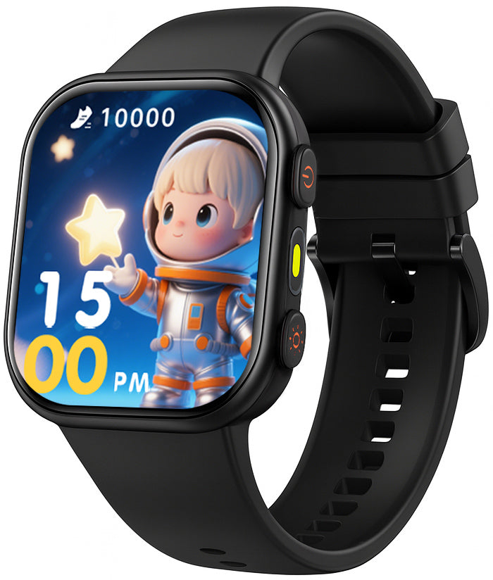 MorePro Smart Watch for Kids No App No Phone Required, Fitness Tracker Watch for Kids with Heart Rate, Blood Oxygen, Sleep Monitor, Pedometer, Puzzle Games, Music, Audio Stories Boys Girls 4-12 Black