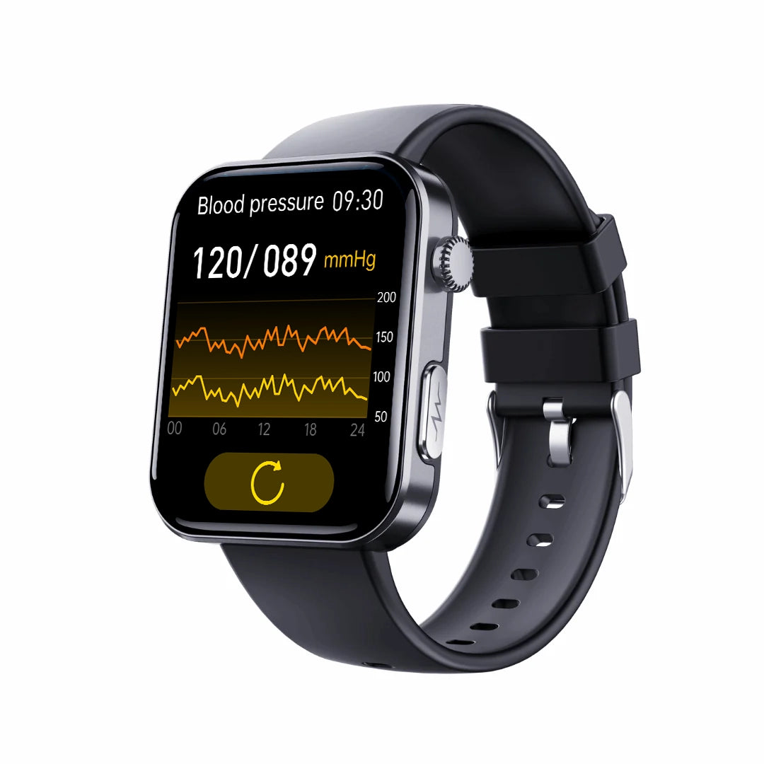 PulseMax 2025 Smartwatch – Upgraded ElectroPulse with Fall Detection, ECG, Blood Pressure, SpO2 & Health Monitoring – Supports SOS, Voice Calls & Fitness Tracking