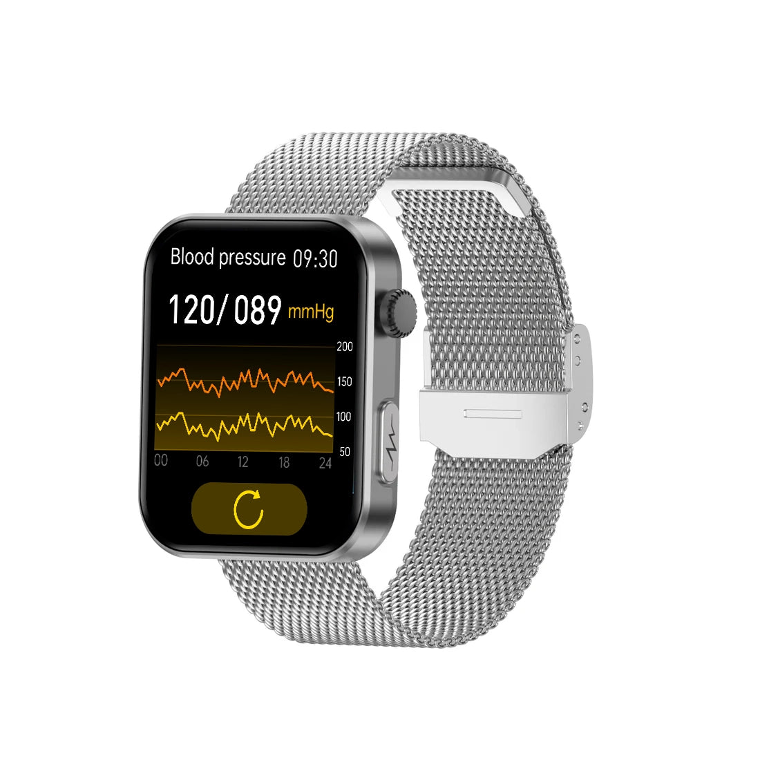 PulseMax Smartwatch for Seniors with Fall Detection, Blood Pressure, Glucose & ECG – 2025 Health & Safety Tracker by MorePro