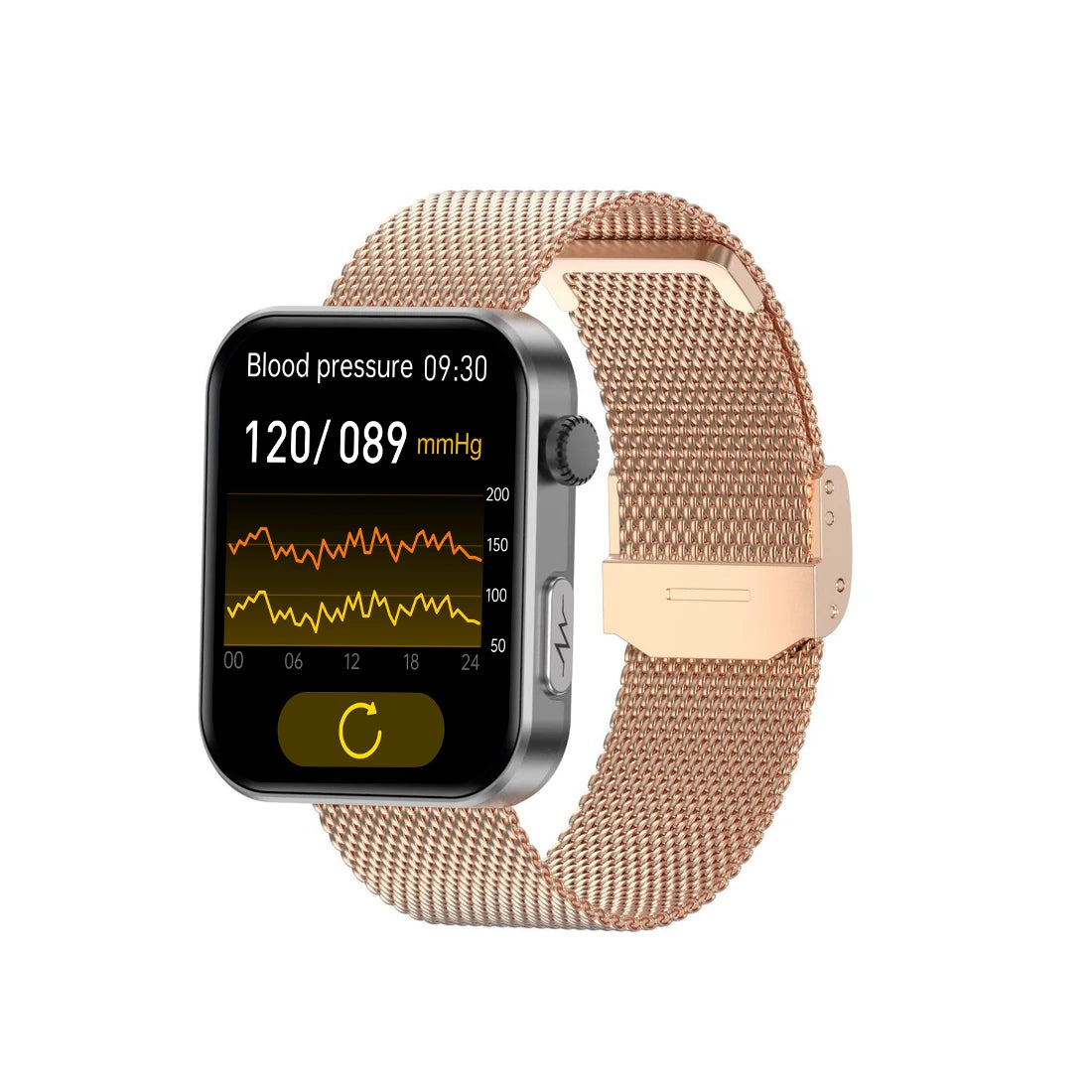 PulseMax Smartwatch for Seniors with Fall Detection, Blood Pressure, Glucose & ECG – 2025 Health & Safety Tracker by MorePro