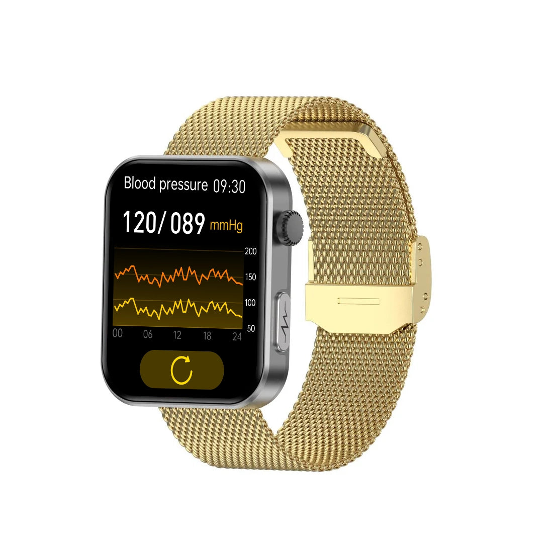 PulseMax Smartwatch for Seniors with Fall Detection, Blood Pressure, Glucose & ECG – 2025 Health & Safety Tracker by MorePro