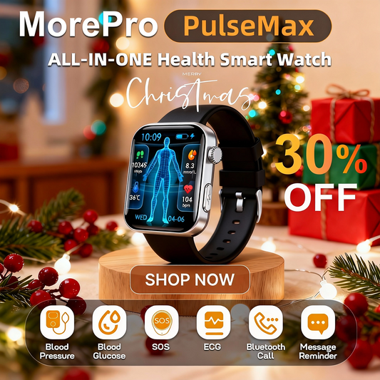 Best Upgrade MOREPRO® PulseMax Fall Detection Watch With Blood Glucose+Blood Presssure Monitoring+Calls 2025+ Free Strap*2 Gift🎁