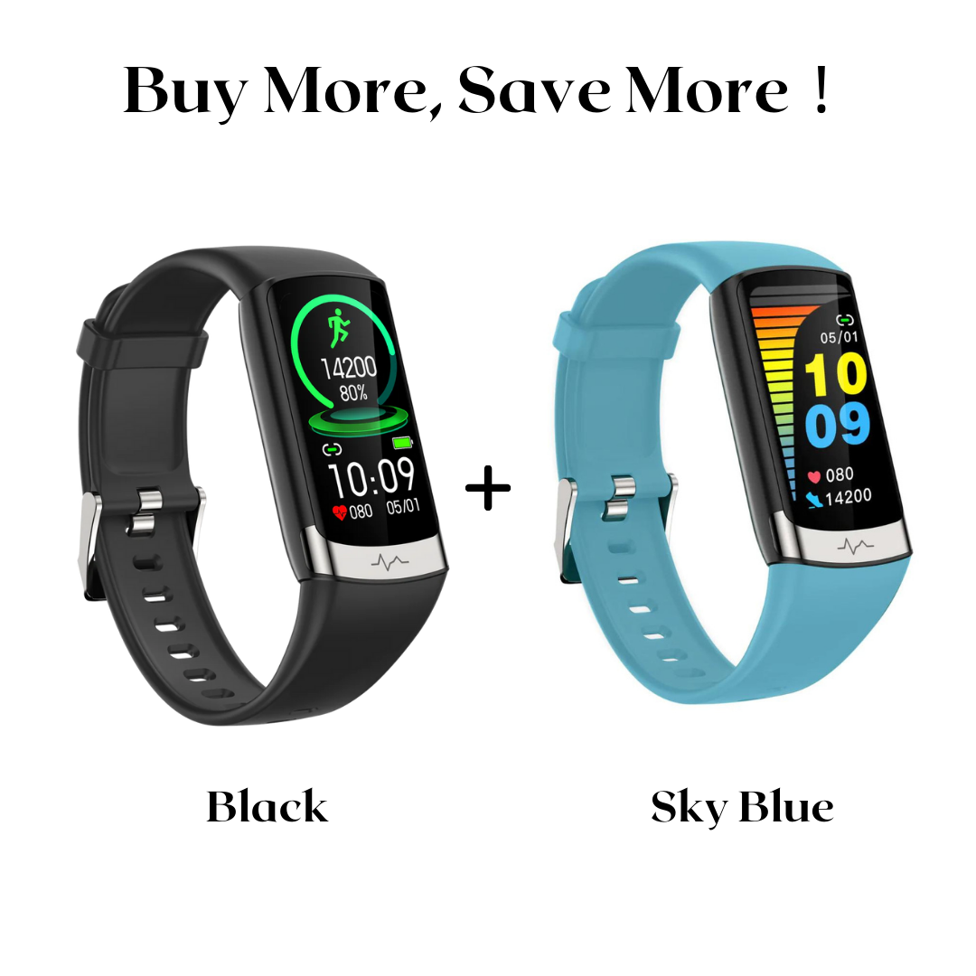 MorePro® V19Pro Health & Fitness Smartwatch With ECG, HR, Blood Pressure Monitoring-2025 Upgrade