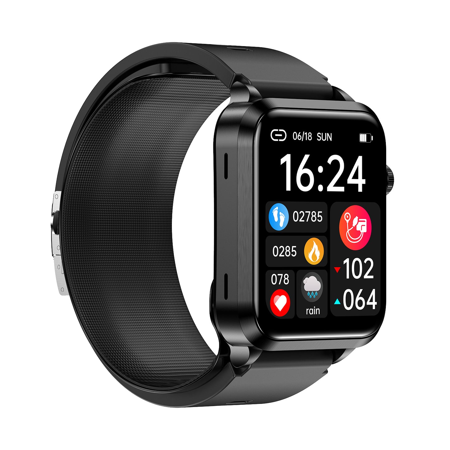 New MorePro® P70 Air Pump + Airbag Oscillometric Blood Pressure Smartwatch with Atrial Monitoring