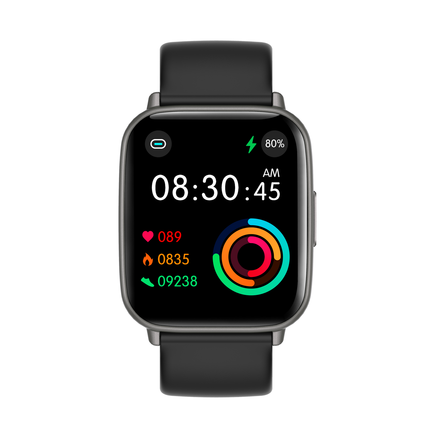 FT26 Smartwatch Sleep Tracker with Heart Rate and Blood Oxygen Monitor IP68 Waterproof