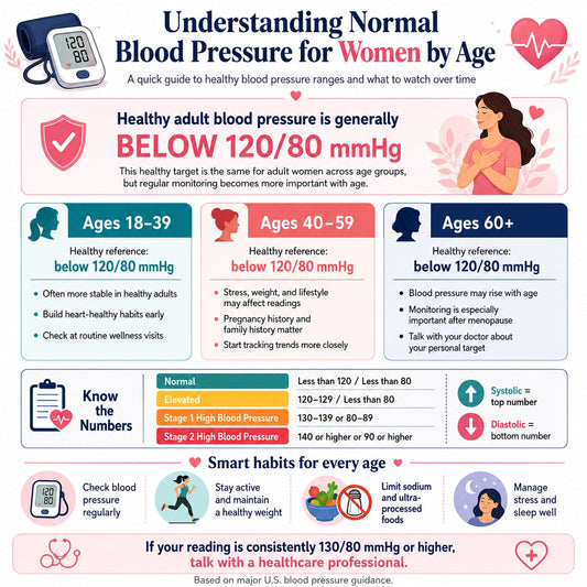 Normal Blood Pressure for Women by Age: What’s Healthy?