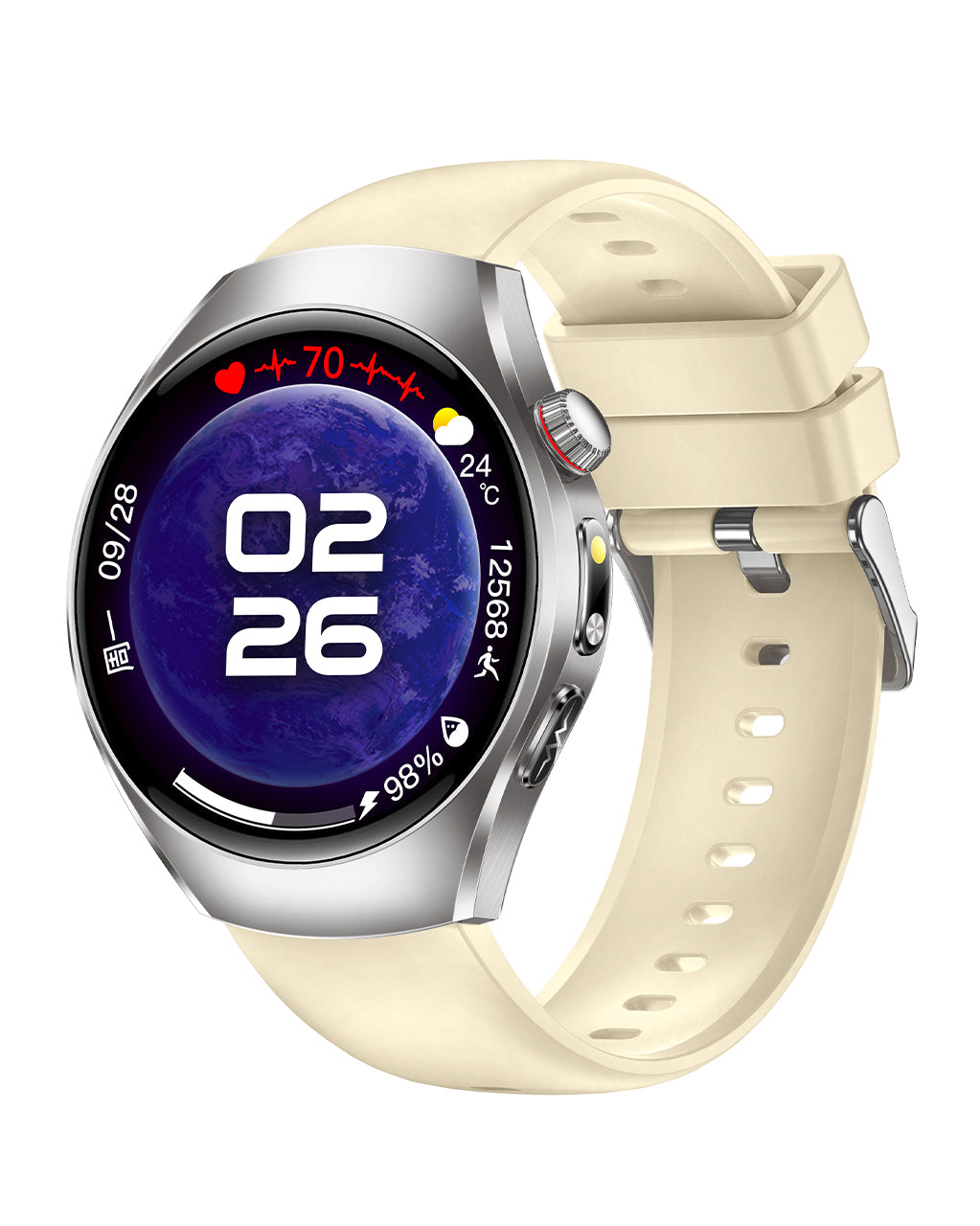 MorePro VitalSync ECG Watch – Advanced Health Monitoring with Blood Pressure, Blood Glucose Trends, SpO₂, Sleep, Fitness Tracking & SOS