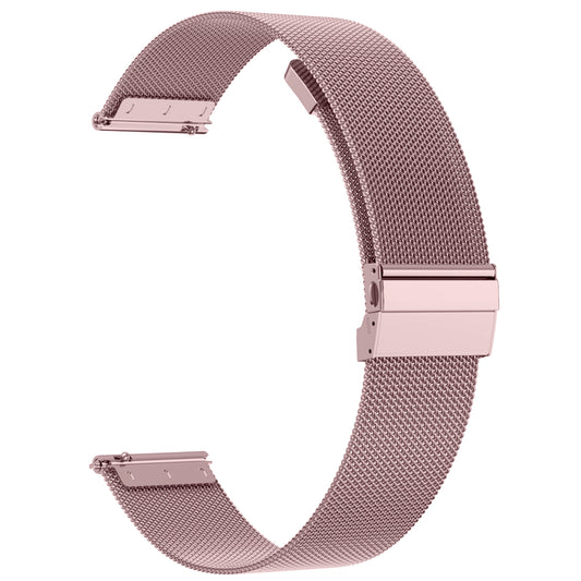 MorePro HM57 22mm Milanese Rose Gold Replacement Band - Adjustable & Durable Sport Strap