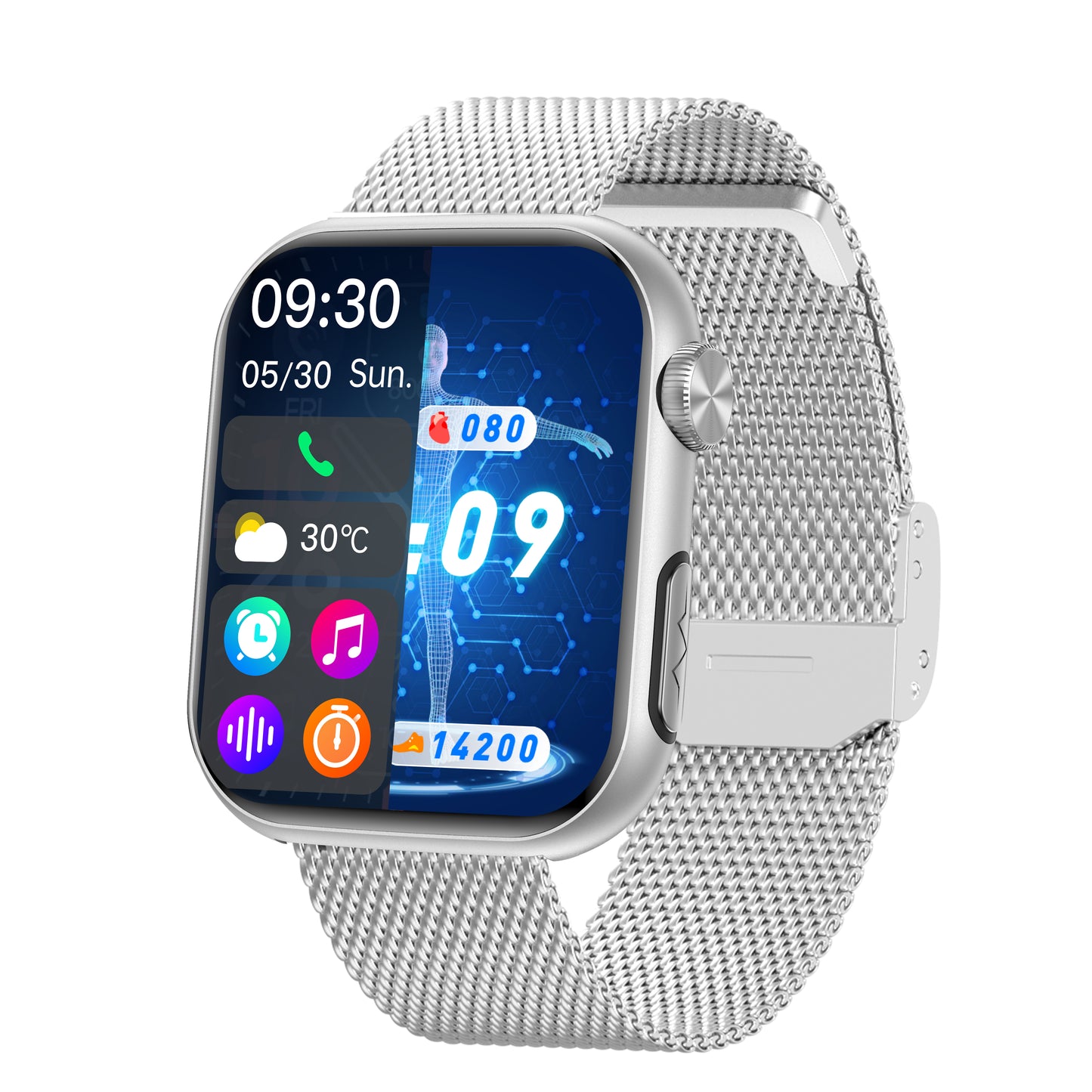 Upgrade Fitvii®GT5 Pro Max Blood Sugar Smartwatch with Blood Pressure + ECG + Sleep Fitness Tracker+Free Straps💝