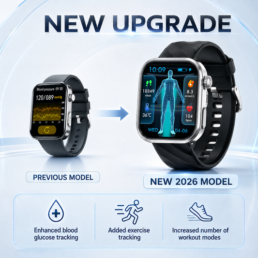 PulseMax 2026 Smartwatch – Upgraded ElectroPulse with Blood Glucose, ECG, Blood Pressure, SpO2 & Health Monitoring – Supports SOS, Voice Calls & Fitness Tracking