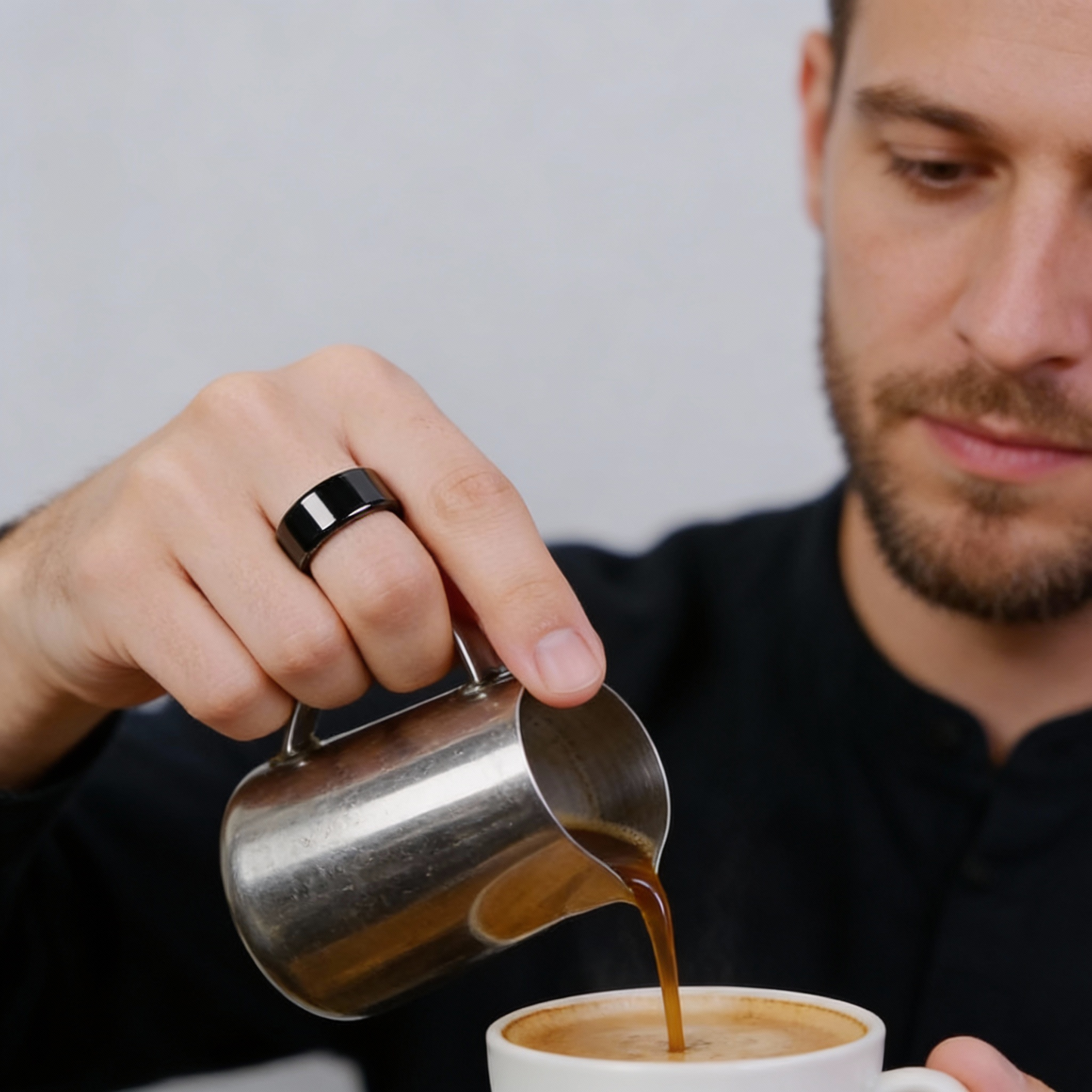 COZYRING Smart Health Ring – Stress & Sleep Monitoring, iOS & Android Compatible, Waterproof Fitness Tracker for Women & Men, No Subscription Fee