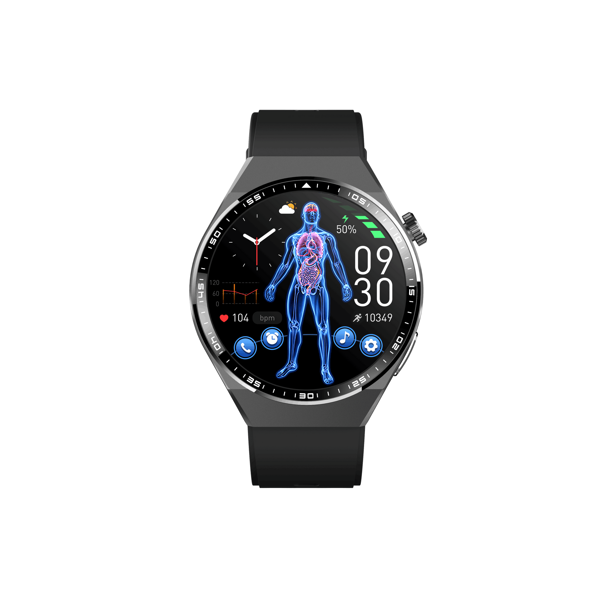 MorePro AegisFit Fall Detection Smartwatch with Advanced ECG + Blood Pressure + Blood Oxygen + Uric Acid + Activity Tracking + Emergency SOS+Free Watch🎁