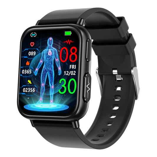MorePro New Advanced Health Monitoring Smartwatch with Blood Sugar + Blood Pressure + ECG + Sleep Tracking