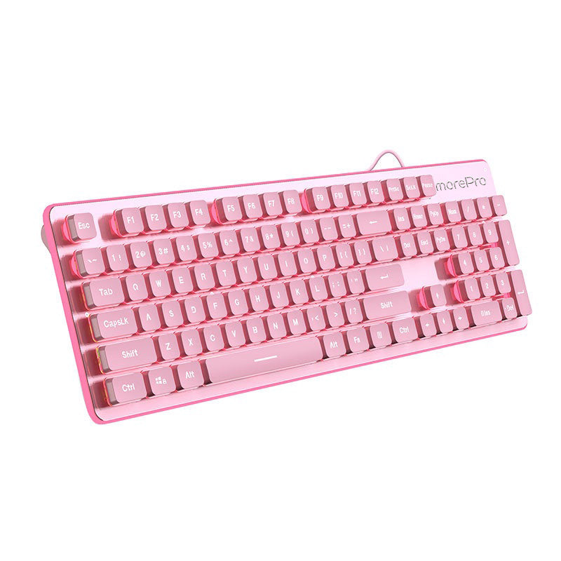 Morepro Water-Resistant Mechanical Feeling Keyboard with Ultra-Slim Computer keyboards