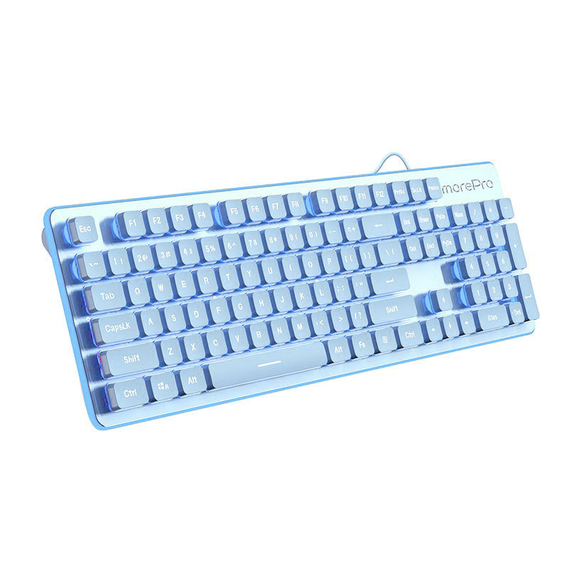 Morepro Water-Resistant Mechanical Feeling Keyboard with Ultra-Slim Computer keyboards