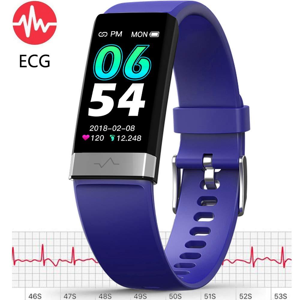 MorePro V19 Fitness Tracker ECG Monitor & Sleep Monitor Blue - MorePro